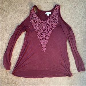 Knox rose cold shoulder top